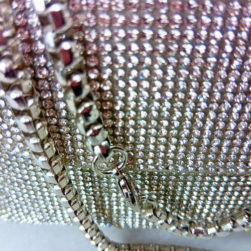 Rhinestone flap clutch bag - Stile Donna Bags