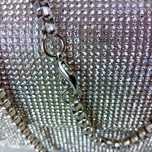 Rhinestone flap clutch bag - Stile Donna Bags