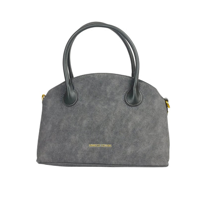 Set di Borse Enrico Coveri in Suede Grigio - borsa simile camoscio