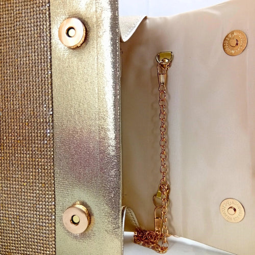 Valentini Rhinestone Clutch Bag - Stile Donna Bags