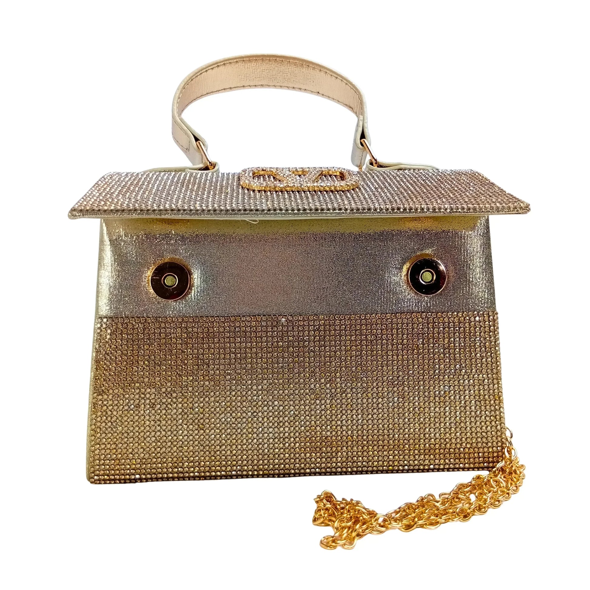 Valentini Rhinestone Clutch Bag - Stile Donna Bags