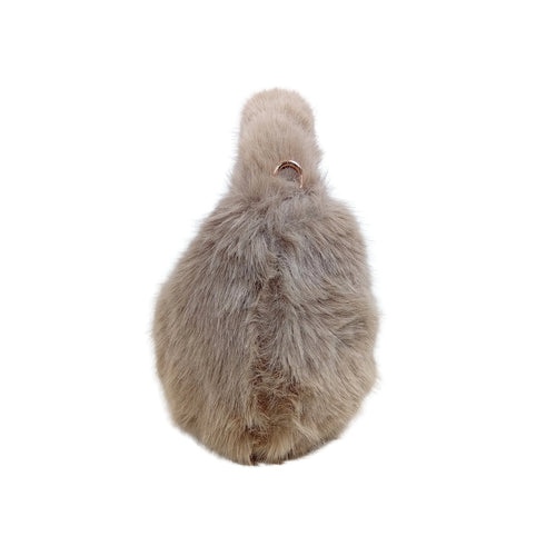 Vanilla faux-fur mini hobo handbag MS-2167 - Hobo bag