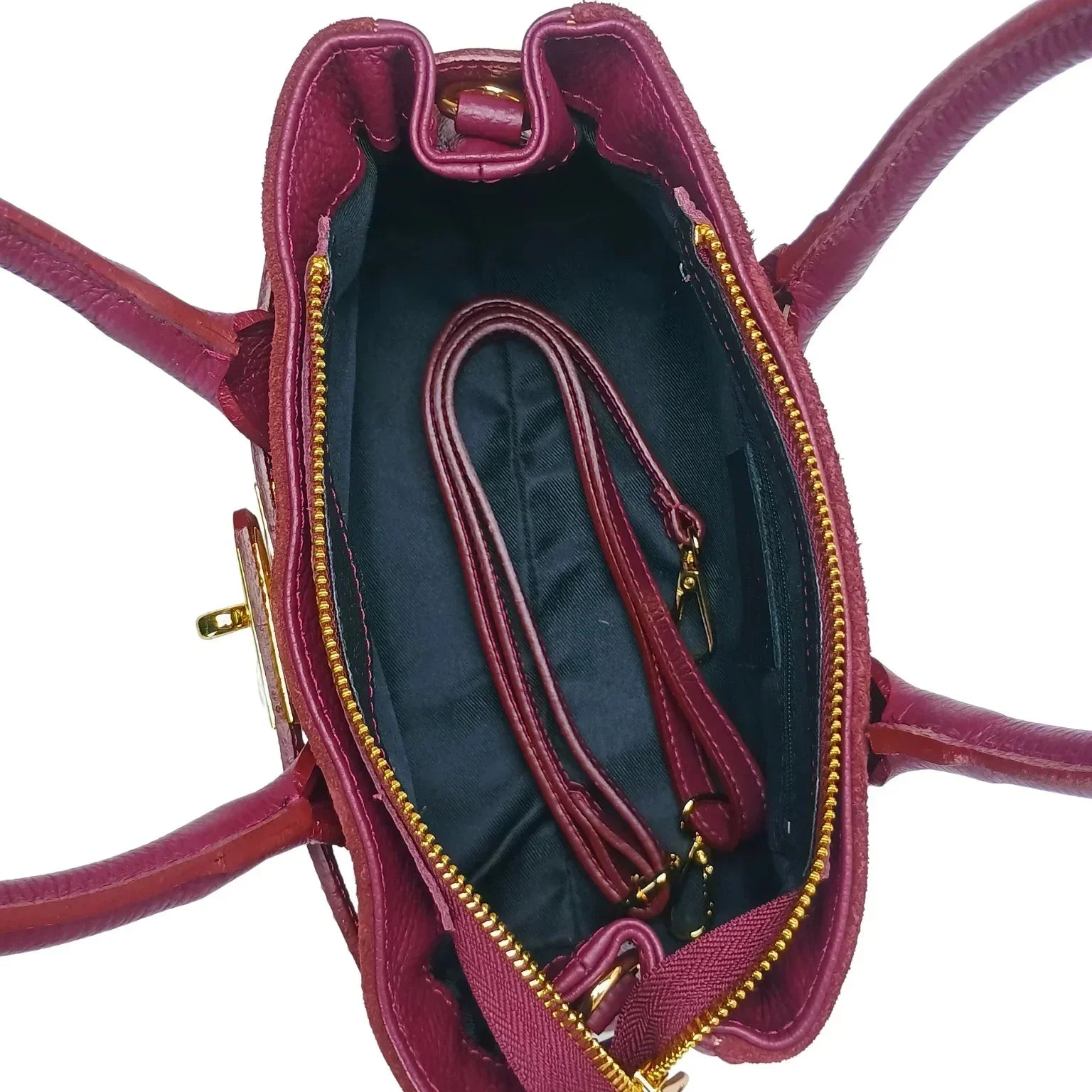 Velinara MS-5494 Suede Leather Handbag - Stile Donna Bags