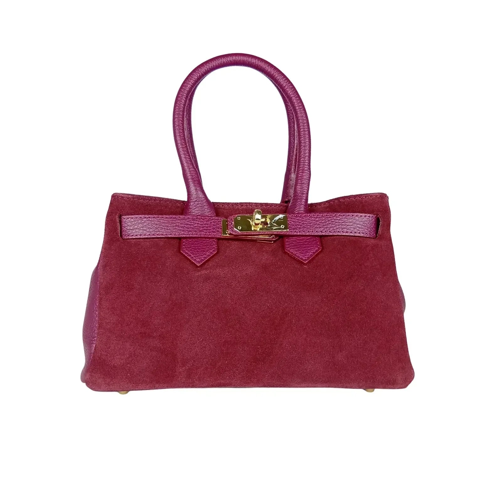 Velinara MS-5494 Suede Leather Handbag - Stile Donna Bags