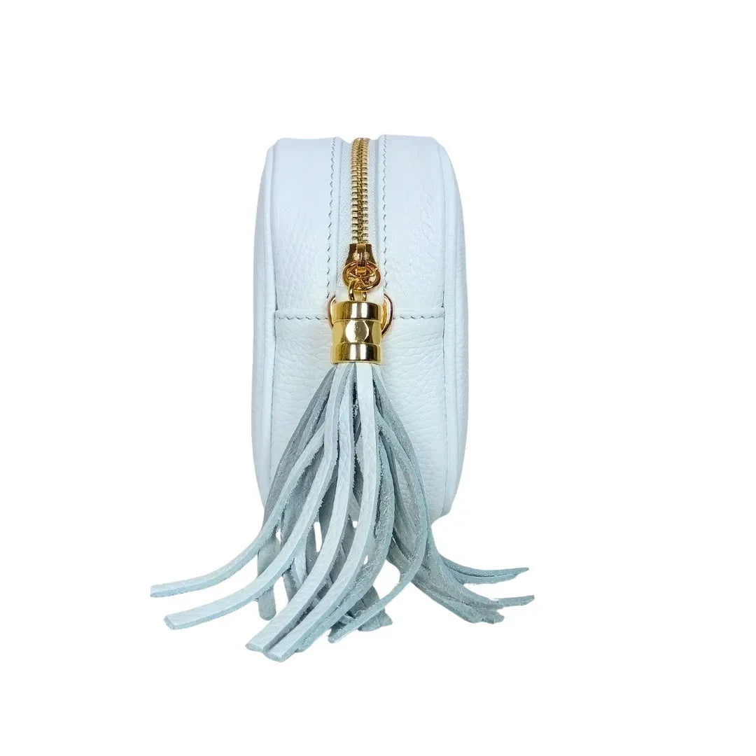 Withe crossbody bag in Genuine Leather MS-5990 - Stile Donna Bags