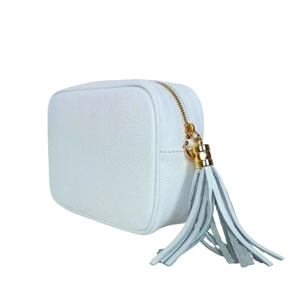 Withe crossbody bag in Genuine Leather MS-5990 - Stile Donna Bags