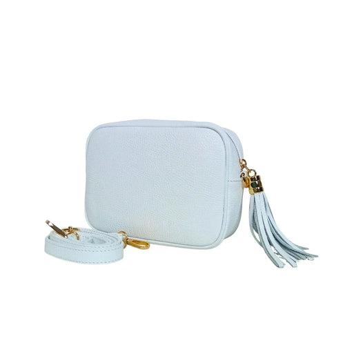 Withe crossbody bag in Genuine Leather MS-5990 - Stile Donna Bags